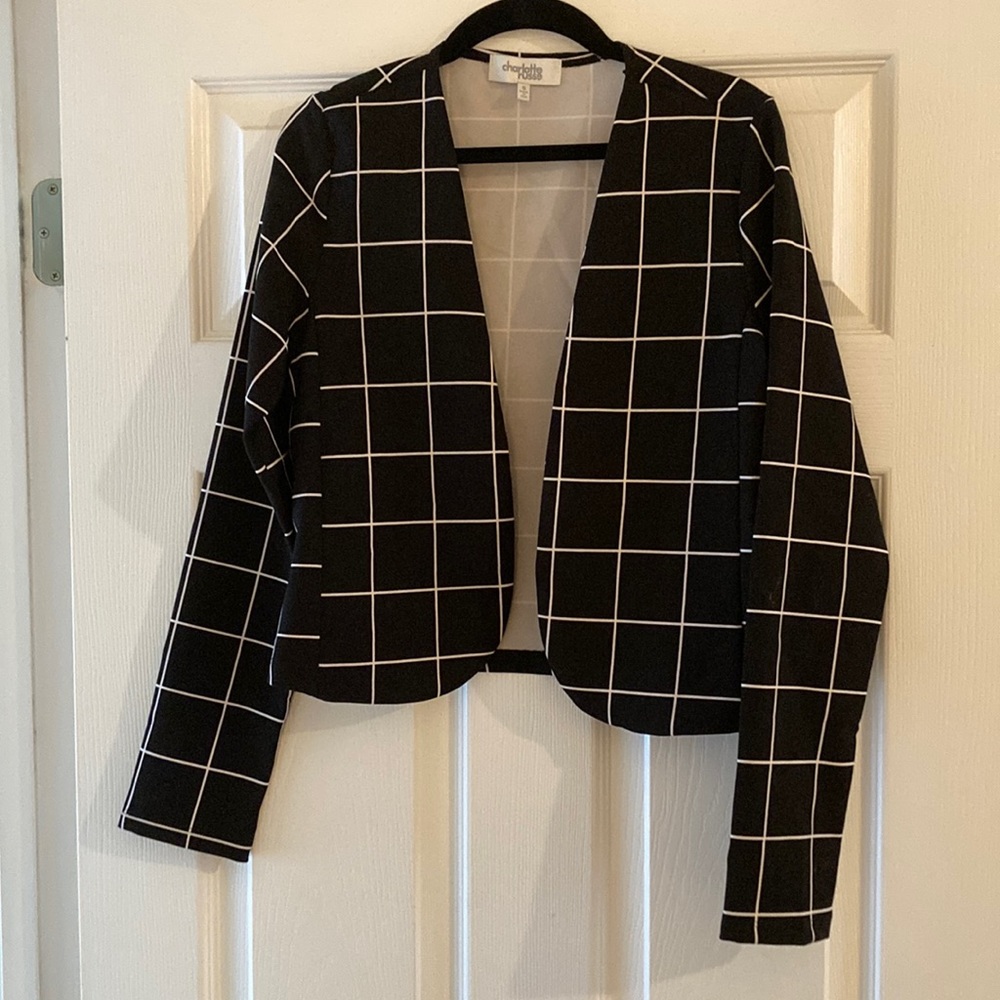 Charlotte Russe Cropped Black Blazer size S